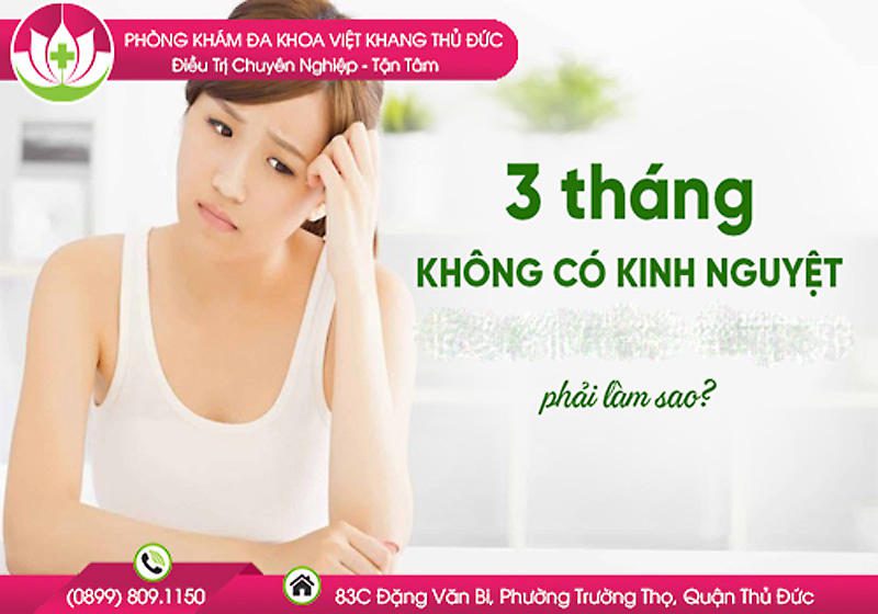 3 tháng không có kinh nguyệt phải làm sao