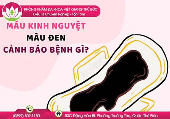 máu kinh màu đen